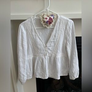 White Lucky Brand Blouse